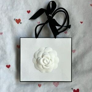 CHANEL Shopping/Gift Bag w/ Ribbon & Camellia flower - Mini